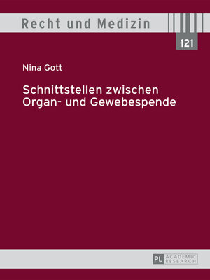 cover image of Schnittstellen zwischen Organ- und Gewebespende